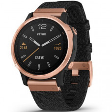 Smart watch Garmin Fenix 6S, Heathered Black Nylon Band, Rose Gold